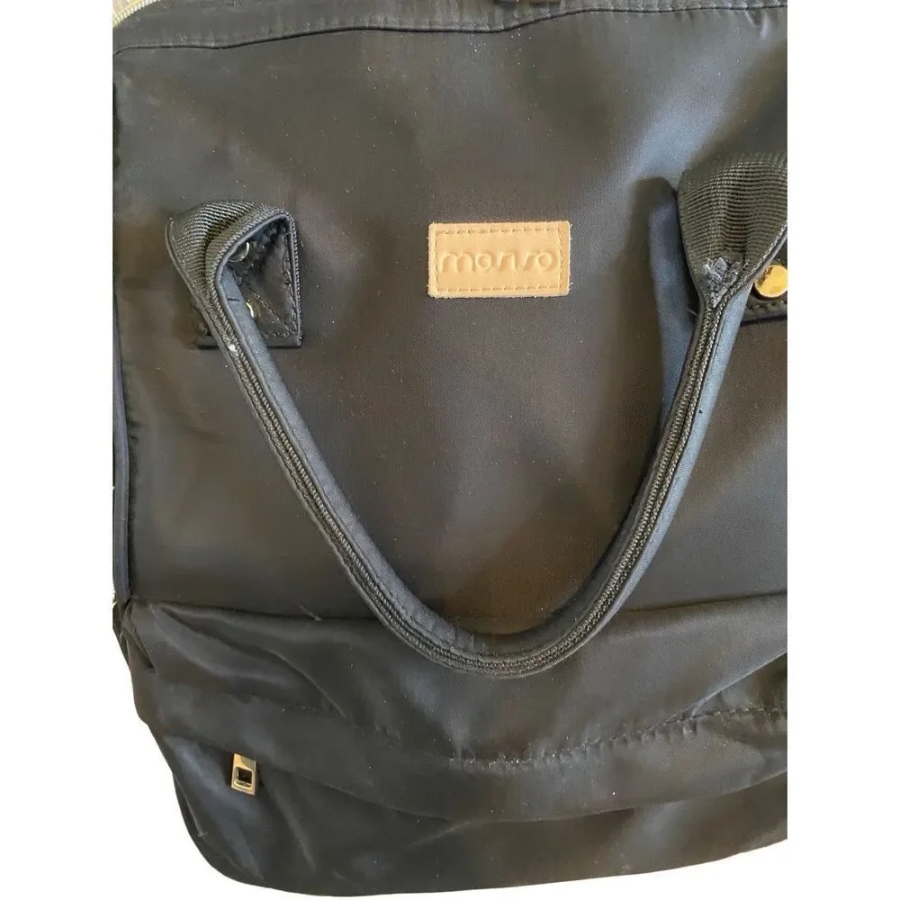 Manso Black School Backpack Bag Travel Vacation